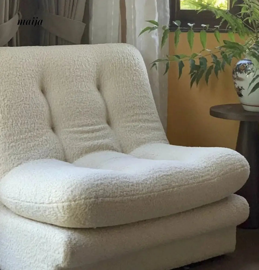 Fredderick White Boucle Single Sofa from maija