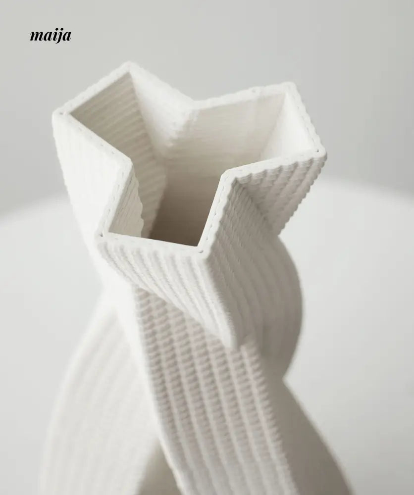 Renee Texture Twist Ceramic Vase from maija