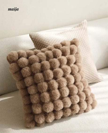 Rabbit Snowball Fluffy Cushion from milamila