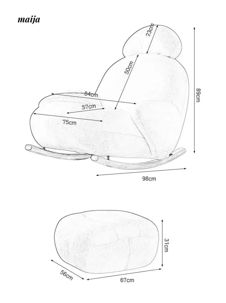 Baymax Soft Padded Rocking Chair from MY