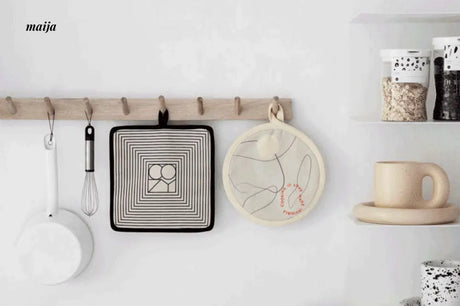 Geometric Cotton Pan Coaster from maija