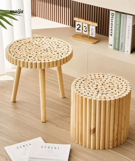 Log Style Stool from maija