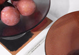 Emerald Ribbed Glass Fruit Bowl from maija