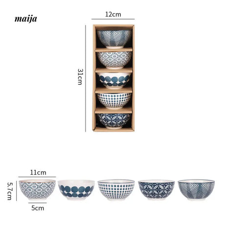 Japanese Retro Style Ceramic Rice Bowl from LUAY