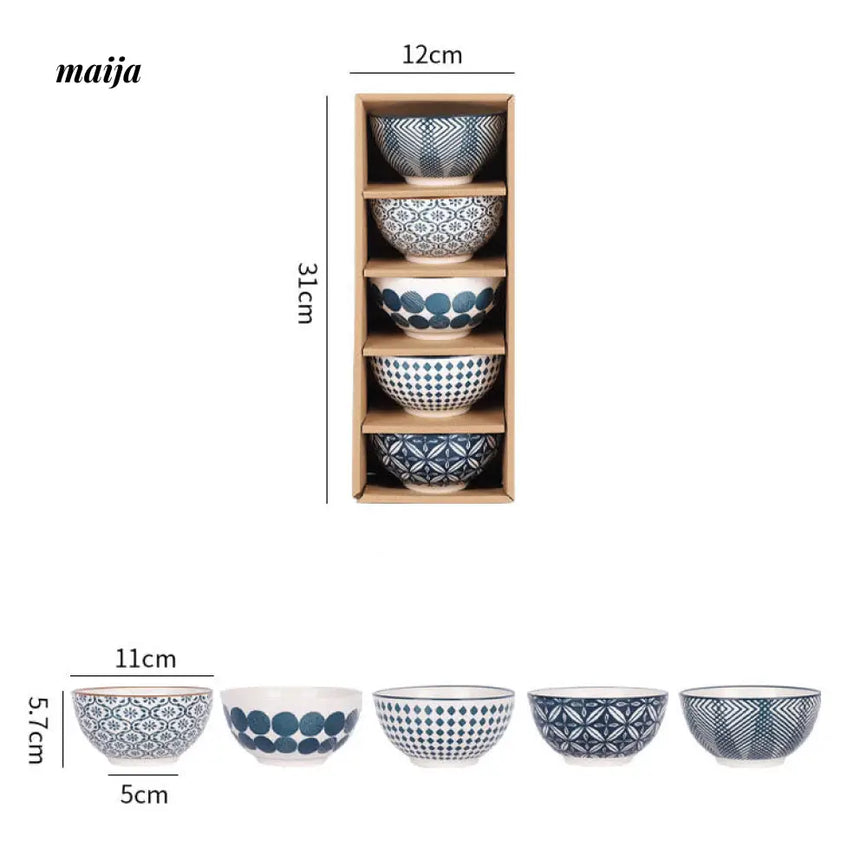 Japanese Retro Style Ceramic Rice Bowl from LUAY