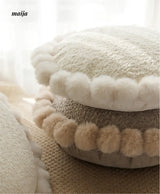 Sunflower Fur Cream Cushion from milamila