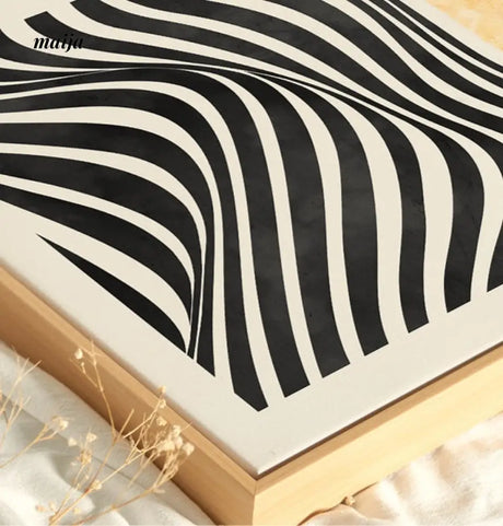 Sunset Abstract Line Painting from maija