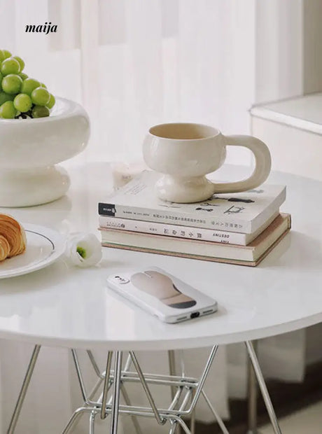 Glossy Marshmallow Ceramic Mug from maija