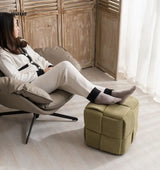 Woven Corduroy Cube Stool from maija