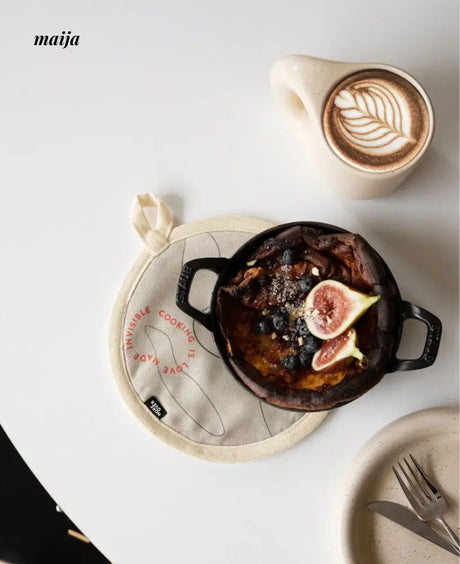 Geometric Cotton Pan Coaster from maija
