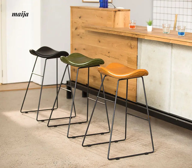 Classic Leather Bar Chair from u-lord