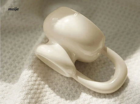 Glossy Marshmallow Ceramic Mug from maija