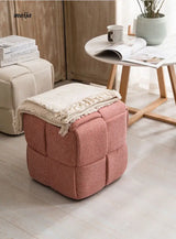 Woven Corduroy Cube Stool from maija