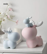 Pastel Reindeer Piggy Bank from maija
