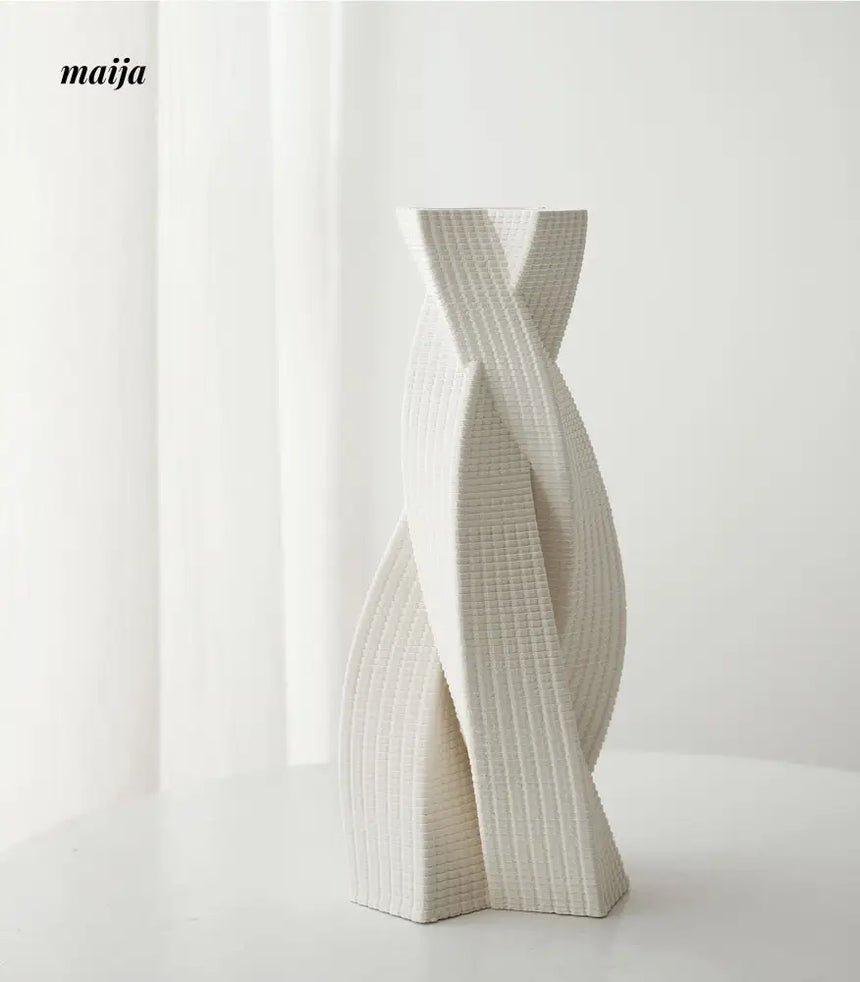 Renee Texture Twist Ceramic Vase from maija