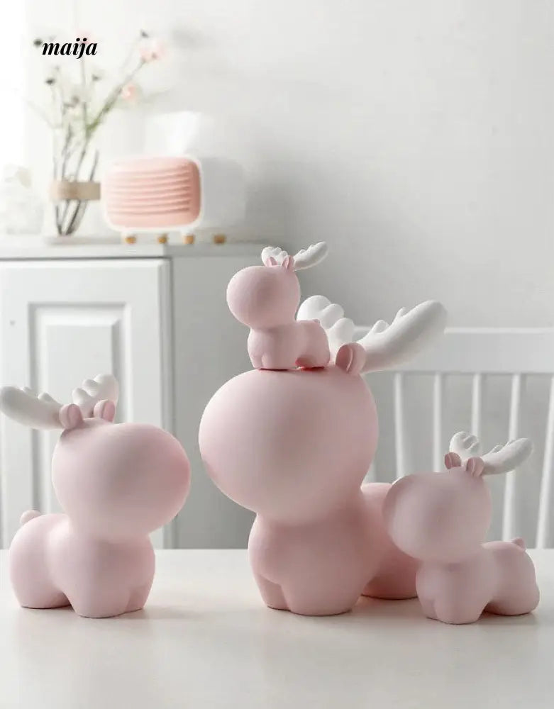 Pastel Reindeer Piggy Bank from maija