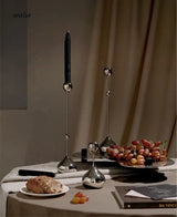 Teardrop Stainless Steel Candle Holder Set from maija