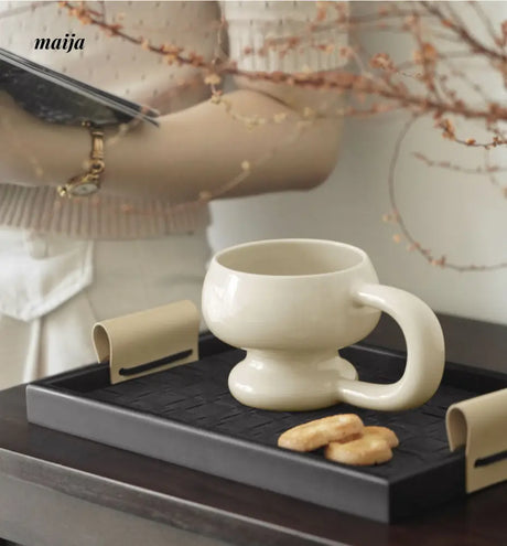 Glossy Marshmallow Ceramic Mug from maija