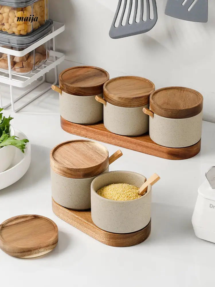 Japanese Seasoning Jar Set from Lugukawa