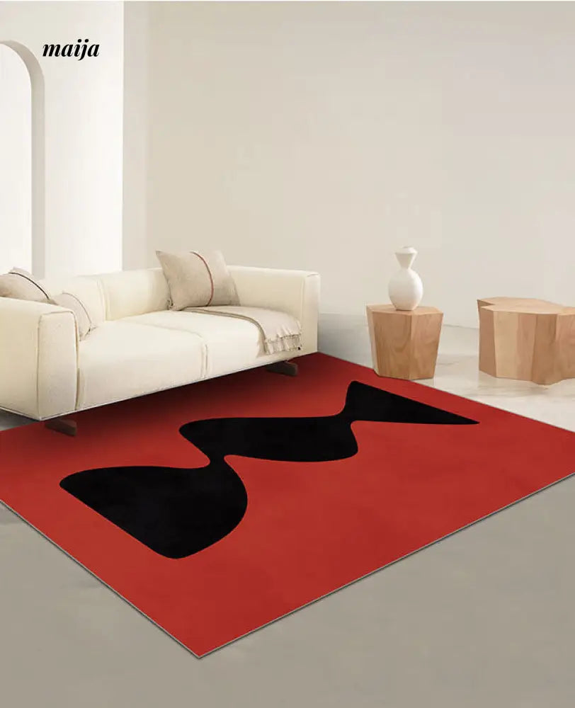 Arran Cain Plush Rectangular Rug from Yueyi