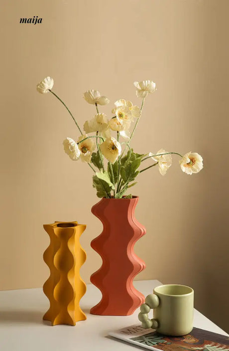 Klein Blue Odd Shaped Vase from maija