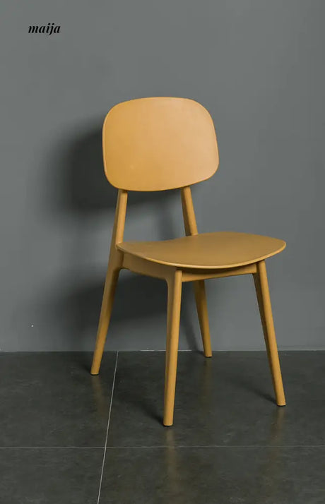 Solid Colour Plastic Dining Chair from MY