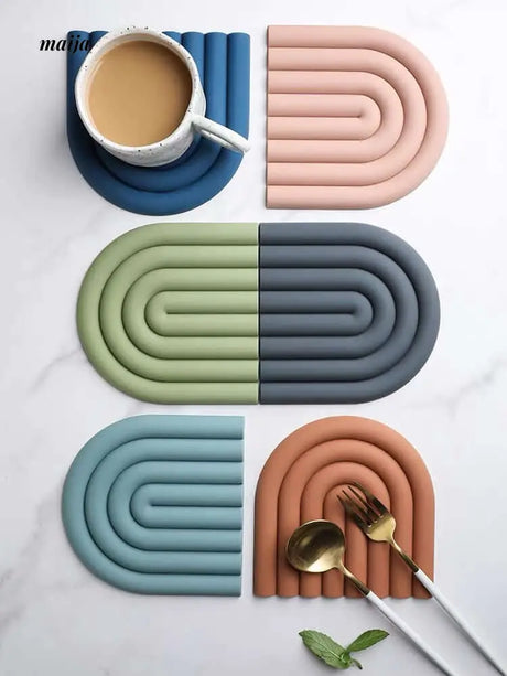 Rainbow Silicone Pot Stand from maija