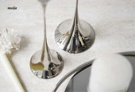 Meteor Stainless Steel Candle Holder Set from maija