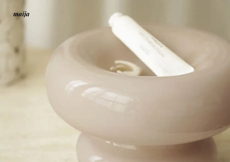 Glossy Marshmallow Ceramic Fruit Bowl from maija