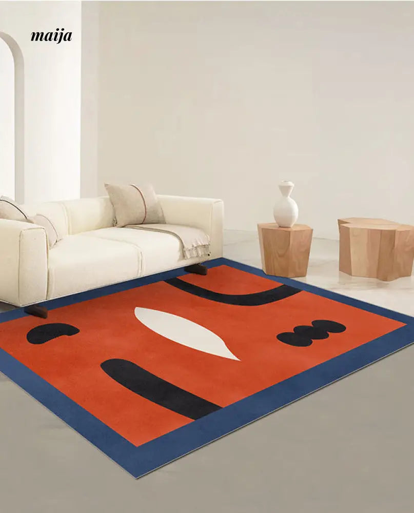Arran Cain Plush Rectangular Rug from Yueyi