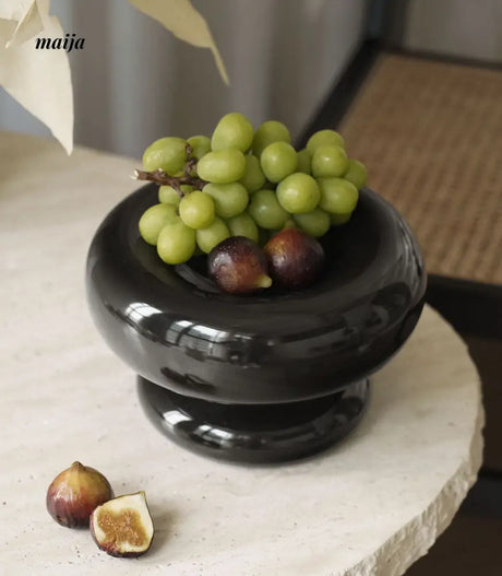 Glossy Marshmallow Ceramic Fruit Bowl from maija