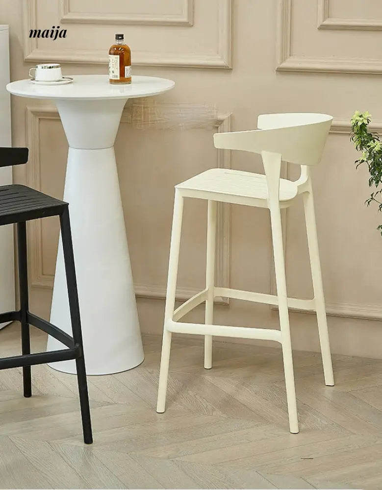 Simple Stackable Plastic Bar Stool from maija