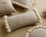 Sunflower Fur Cream Cushion from milamila