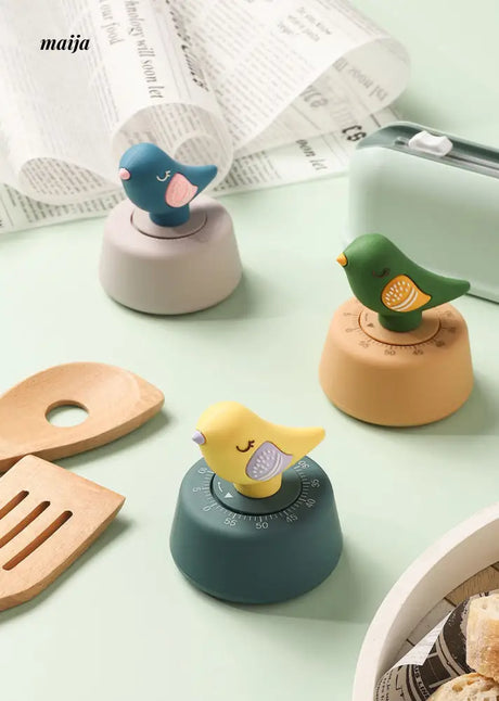 Colourful Pigeon Kitchen Timer from Luguchuan