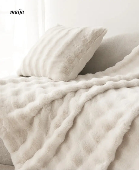Velvet Bubble Cushion and Blanket from milamila