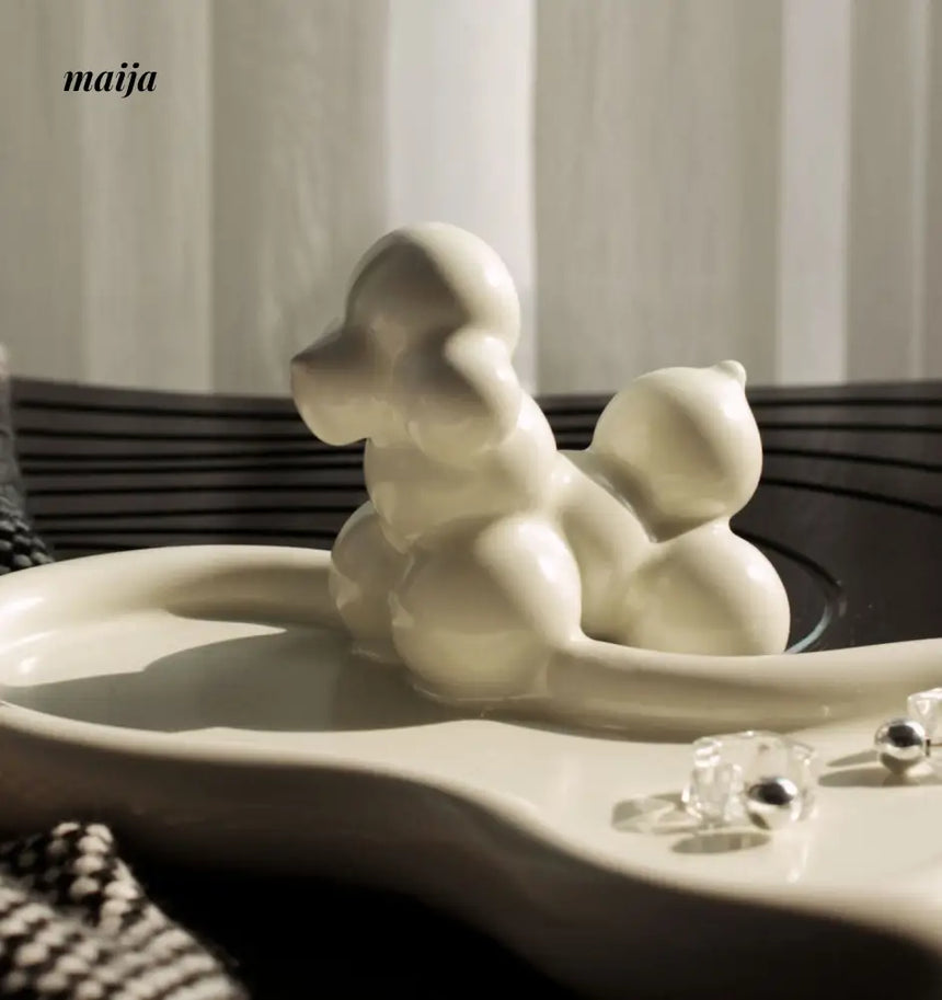 Glossy Puppy Ceramic Tray from maija