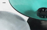 Emerald Ribbed Glass Fruit Bowl from maija