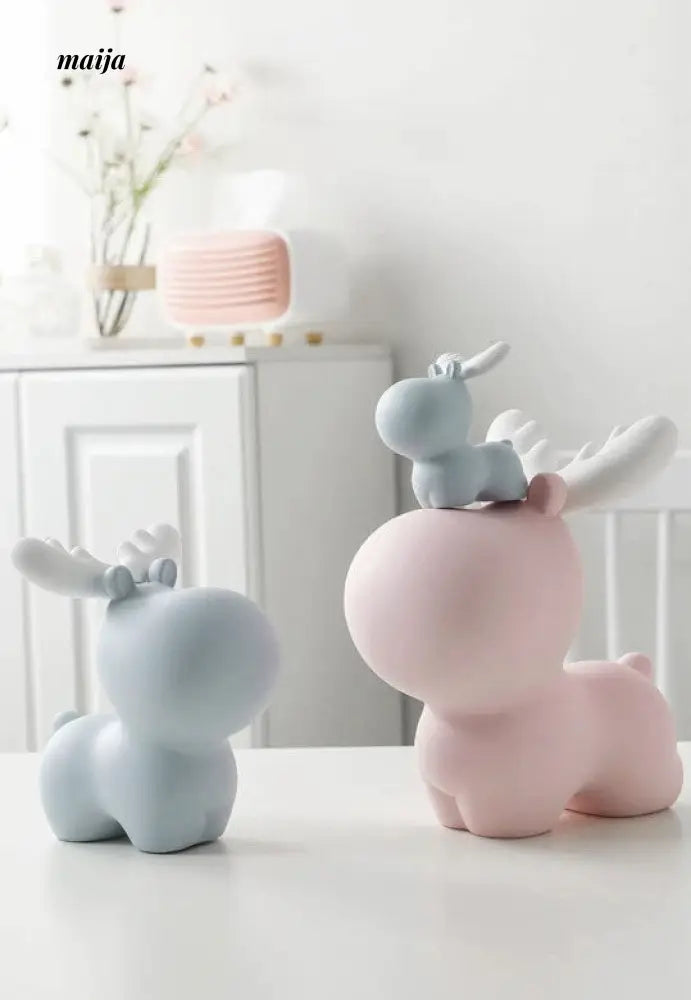 Pastel Reindeer Piggy Bank from maija