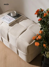 Woven Corduroy Cube Stool from maija