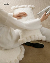 Sunflower Fur Cream Cushion from milamila