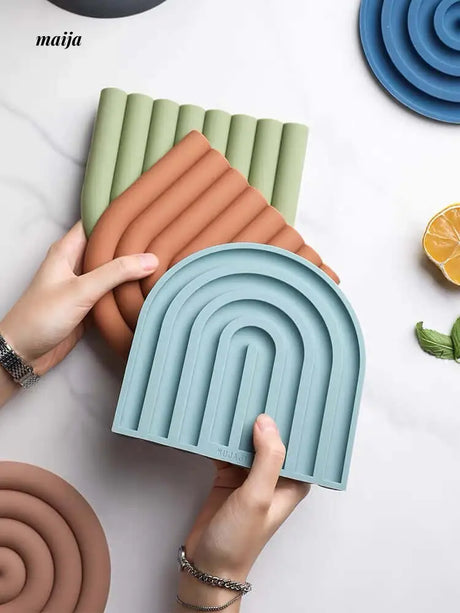 Rainbow Silicone Pot Stand from maija