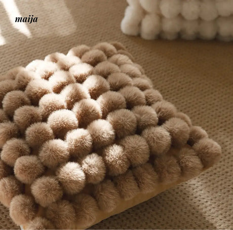 Rabbit Snowball Fluffy Cushion from milamila