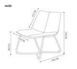 Eliza Lazy Leather Lounge Chair from maija