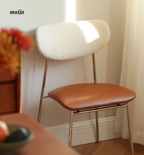 Anamoda Leather Boucle Dining Chair from maija