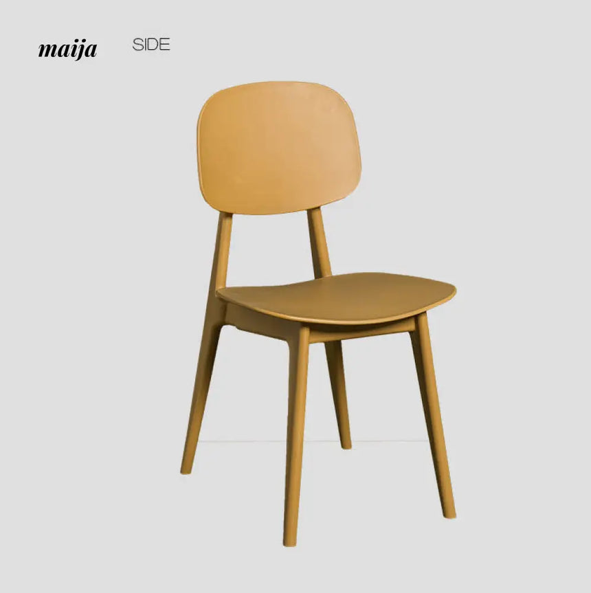 Solid Colour Plastic Dining Chair from MY