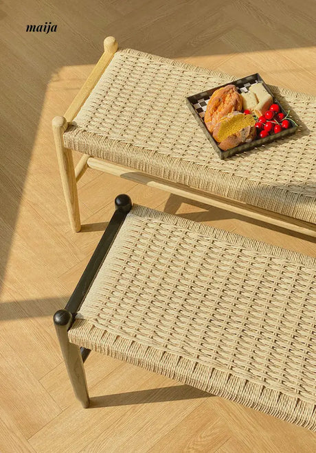 Woven Shoe Changing Stool from IOI HOME