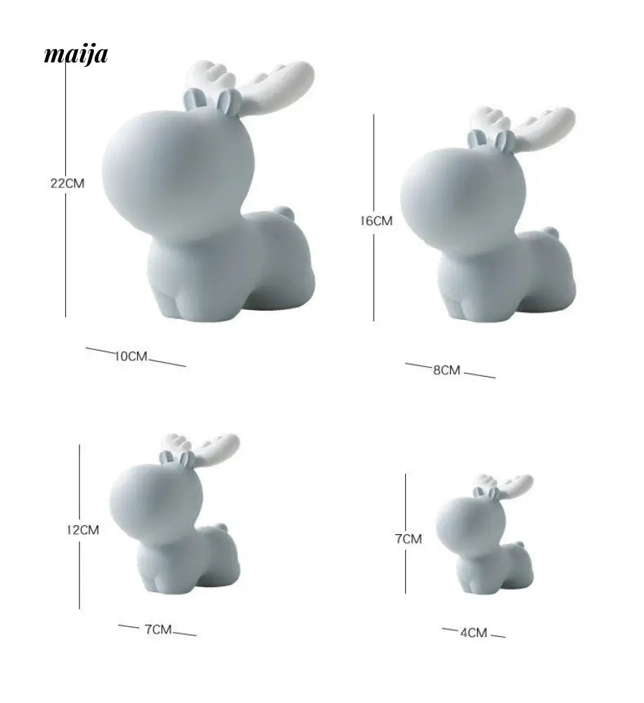 Pastel Reindeer Piggy Bank from maija