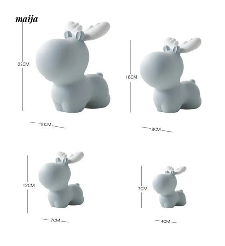 Pastel Reindeer Piggy Bank from maija