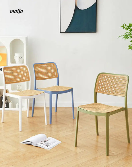 Woven Rattan Stackable Chair (set of 2) from maija