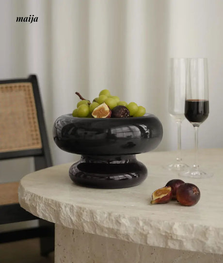 Glossy Marshmallow Ceramic Fruit Bowl from maija